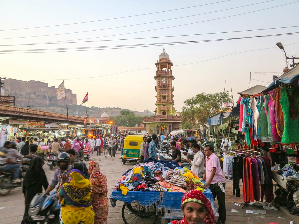 Mercado local en Jodhpur