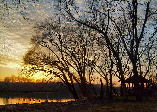 henricocounty virginia va park osbornelanding jamesriver sunset waterway winter