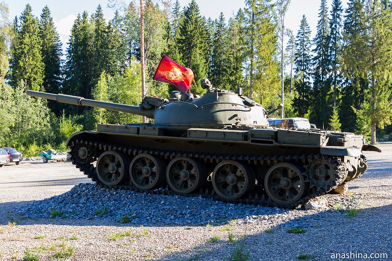Танк Т-62 , Гора Филина, Лахденпохья, Карелия