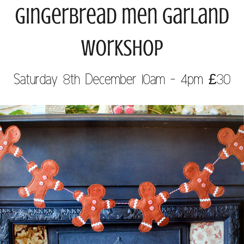 Gingerbread Men Garland workshop
