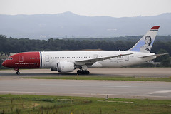 Norwegian (Sonja Henie) B787-8 Dreamliner LN-LNA GRO 28/07/2018