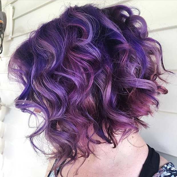 Bold Dark Purple Hair Color -Incredible Hair Color Ideas Trending 14