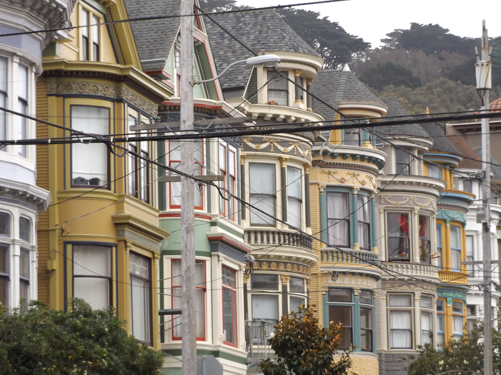 Victorian Houses in Haight-Ashbury District, San Francisco, California, USA, 3 September 2018