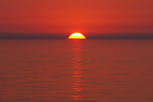 lakehuron sunset tamron135mmf28 sun lake