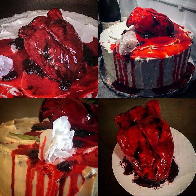 Bleeding Heart Cake by Elaine Drouin