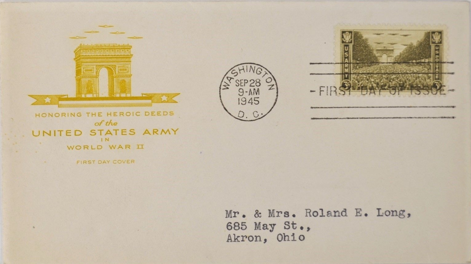 United States - Scott #934 (1945) first day cover
