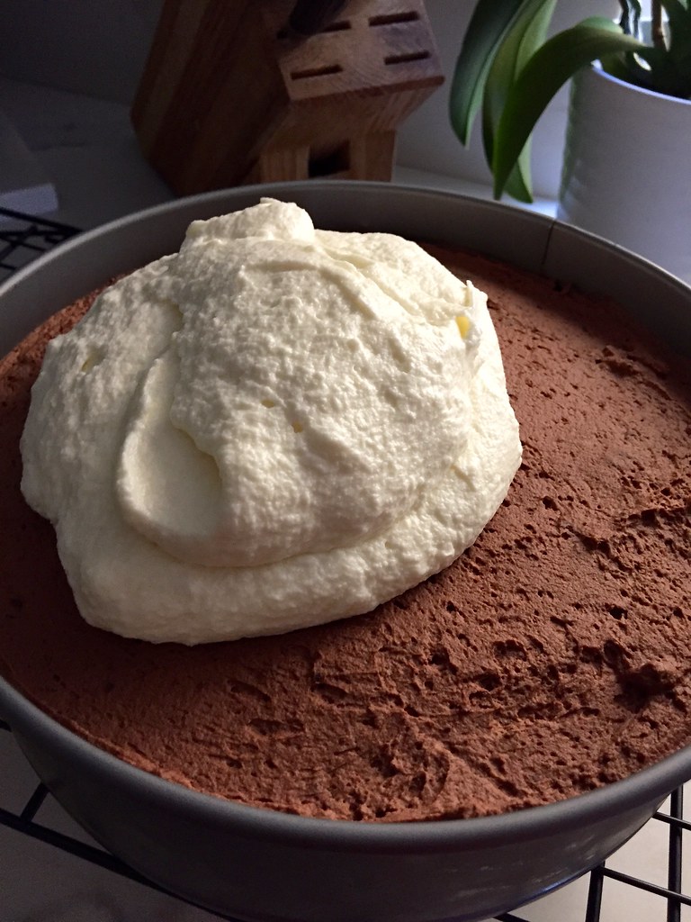 Triple-Chocolate Mousse Cake