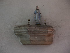 image bracket and Blessed Virgin