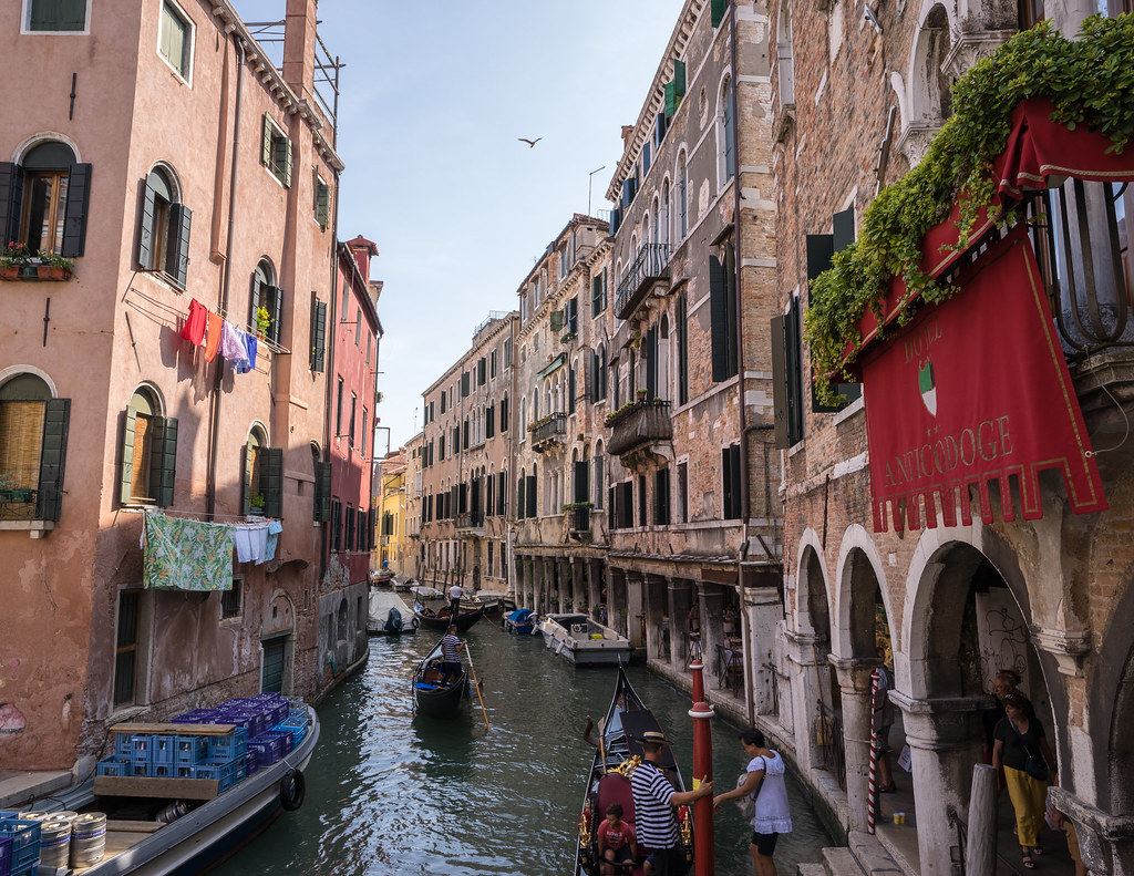 Waterway with gondola