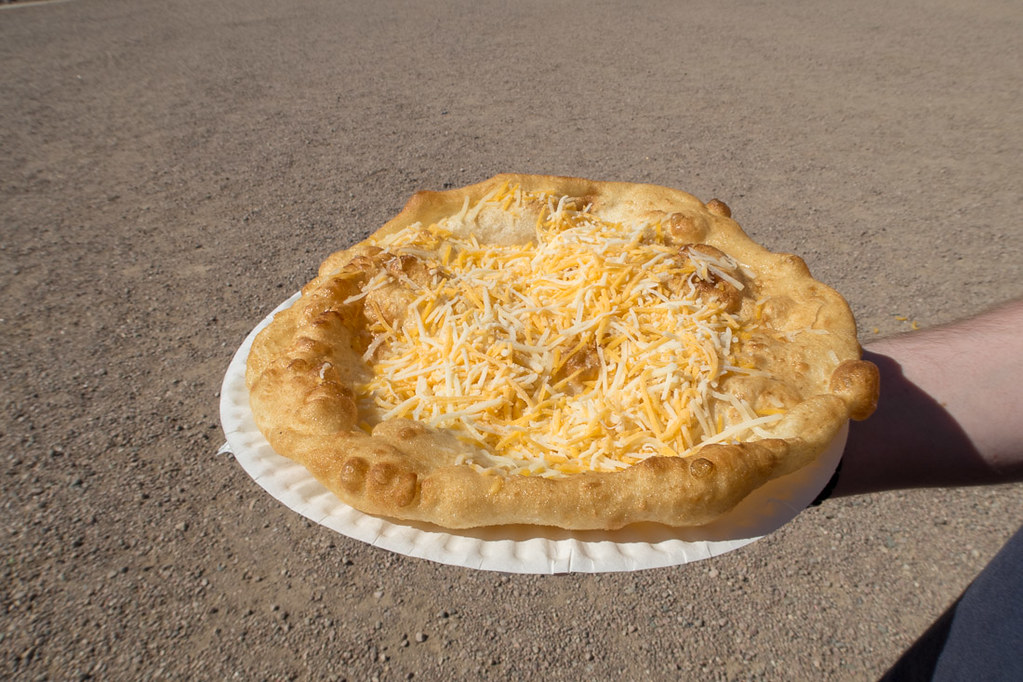 Cheese frybread at Mission San Xavier