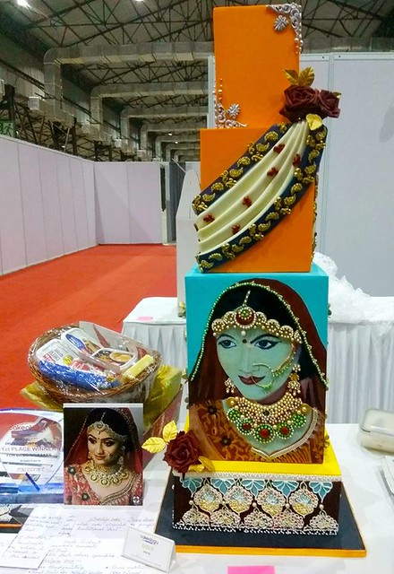 Indian Wedding Cake by Sheetal Chourasia of Red Velvet Cake Castle