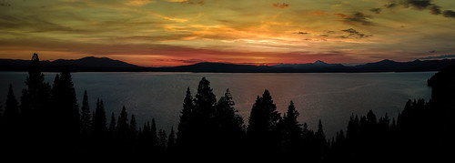 lakealmanor lake sunset
