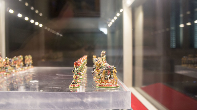 King Farouk of Egypt's Chess set at Royal Jewelry Museum شطرنج الملك فاروق