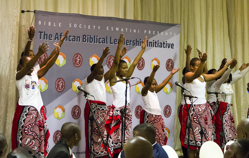 Mbabane Alliance Children dance at the opening of ABLI, Picture by Bible Society, Andrew Boyd