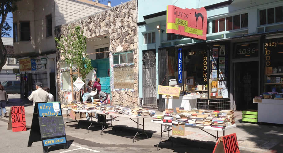 Mission District San Francisco, boekwinkels (foto met dank aan Alley Cat Books) | Mooistestedentrips.nl