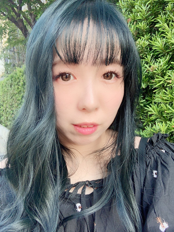 2018.10霧面藍綠色染髮