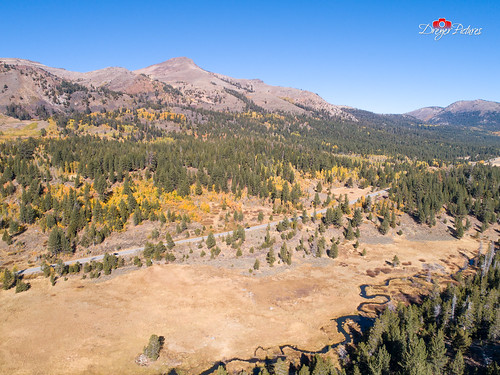 aerialview dji laketahoe sierra drone fall landscape markleeville california unitedstates us