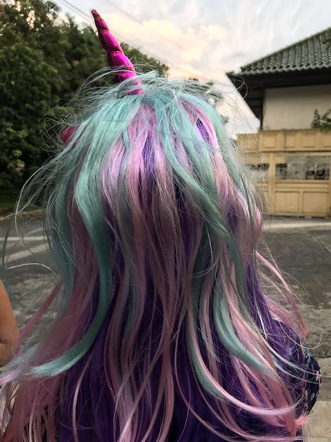 Trick or Treat,  violet wig
