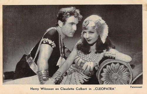Claudette Colbert and Henry Wilcoxon in Cleopatra (1934)