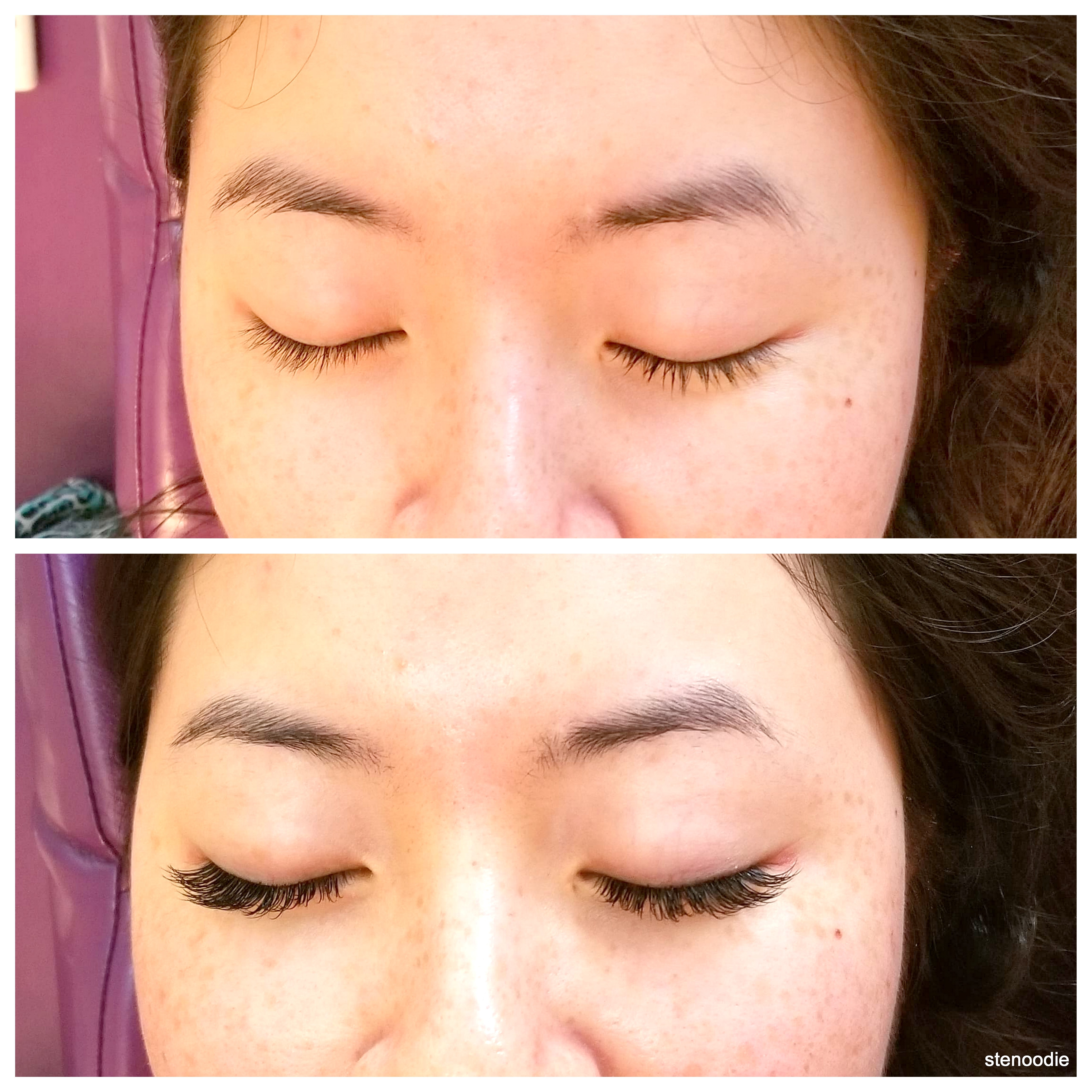  Lashes by Sarah before and after shots