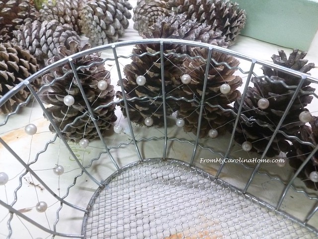Pine Cone Basket at FromMyCarolinaHome.com
