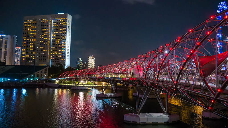 Helix Bridge, Marina Bay, Singapore
