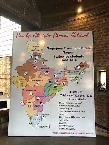 Map detailing Nagaloka's India-wide activities. Photo by the author