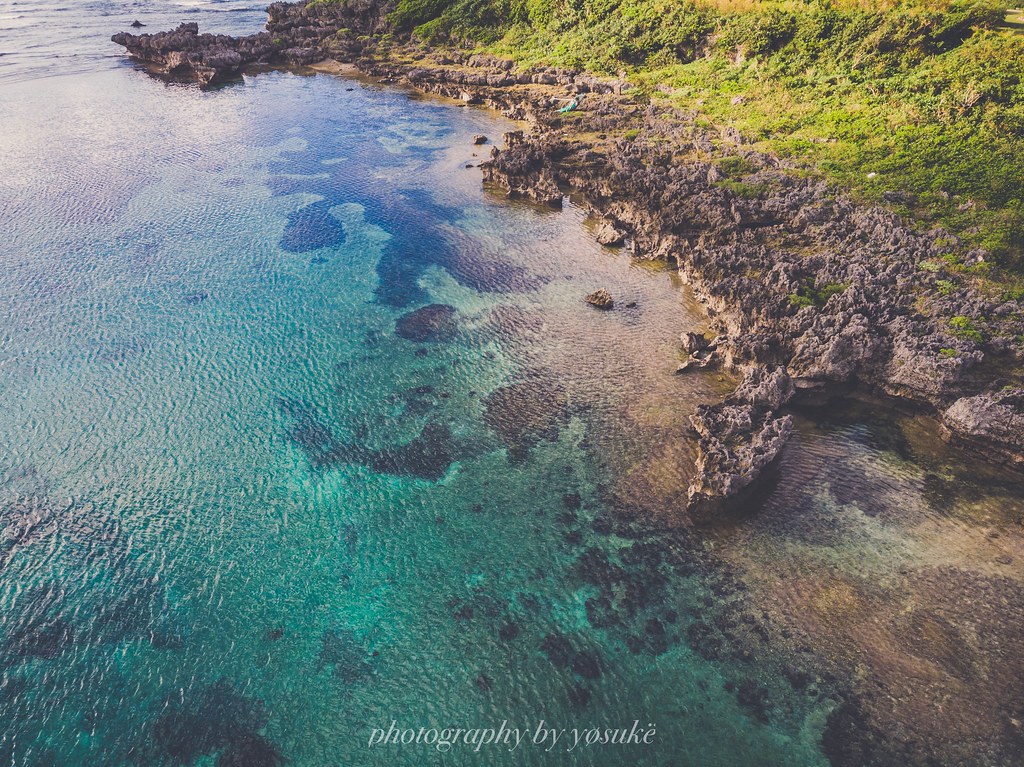 宮古島旅行2018 シギラビーチ空撮写真