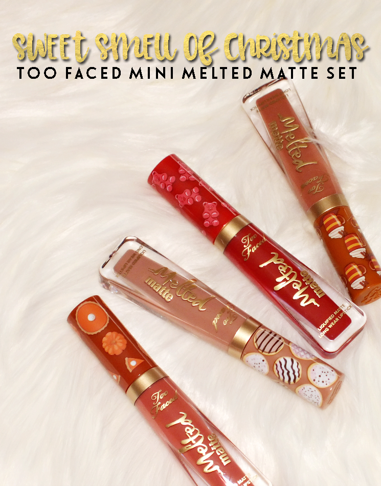 too faced sweet smell of christmas mini melted matte set (4)