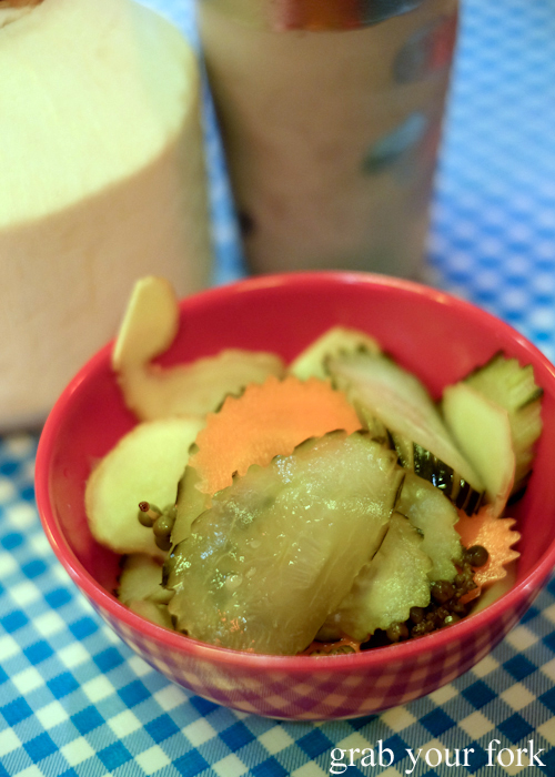 Chlouh Cambodian pickles at Kingdom of Rice in Mascot Sydney