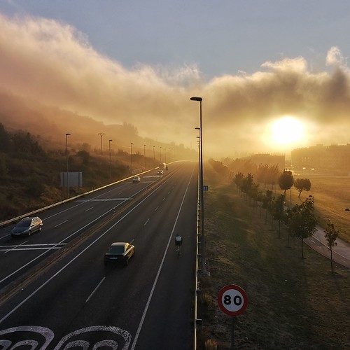 niebla sunrise huaweip20pro amanecer ciclismo roadbike fog