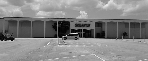 sears melbourne brevardcounty florida retail store closing blackandwhite 1960s 60s departmentstore