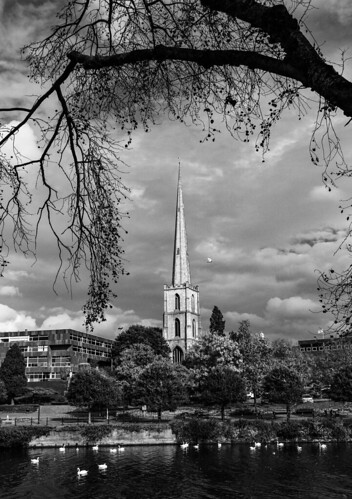blackwhite bnw blackandwhite shadows sky oldchurchspire places photographers outdoors old monochrome lovebw landscape light lines riversevern swans clouds trees water buildings nature england urban