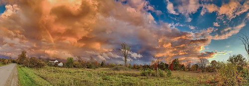canada fall ontario autumn clouds fallcolors storm sundown sunset weather wind montague ca sky landscape tree field grass new