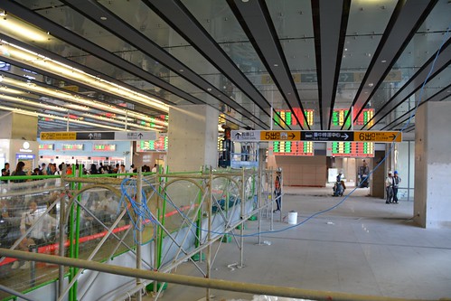 台中車站：施工中的二期工程
