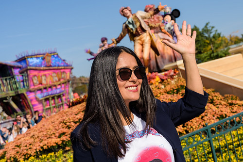 Salma Hayek à Disneyland Paris