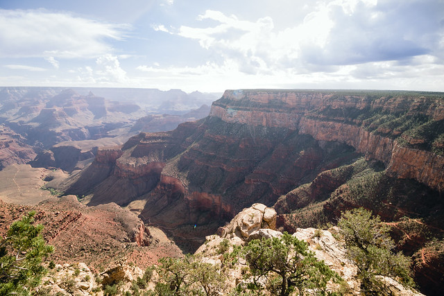 Hiking the Rim Trail at the Grand Canyon