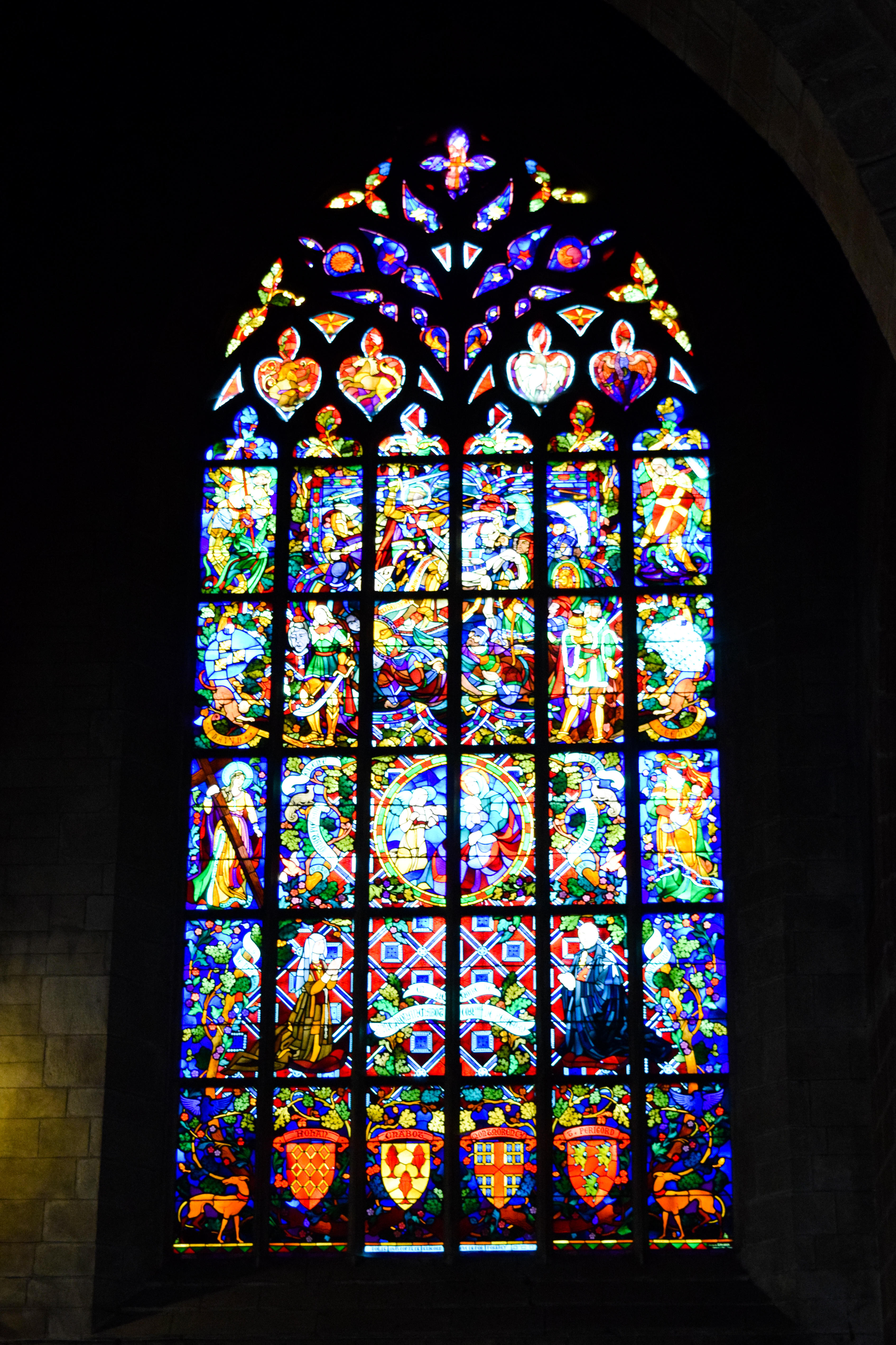 Church Windows in Josselin, Brittany