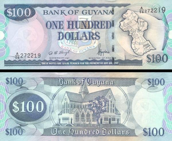 100 Dolárov Guyana 1999-2005, P31