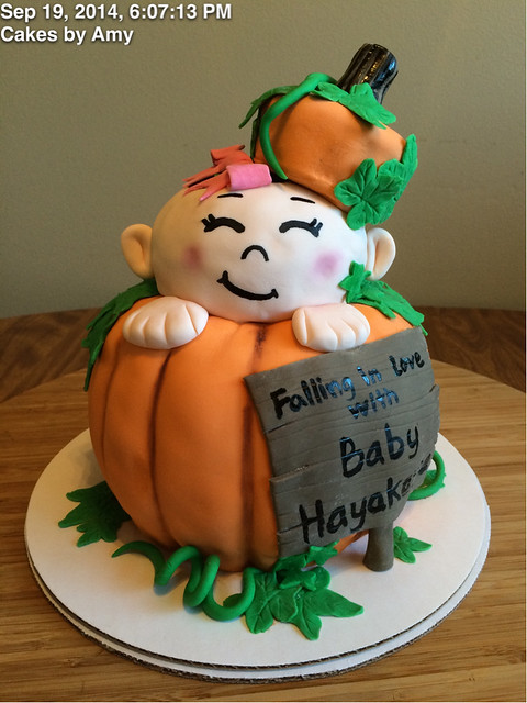 Pumpkin Baby Cake from Amy Christensen of Cakes by Amy