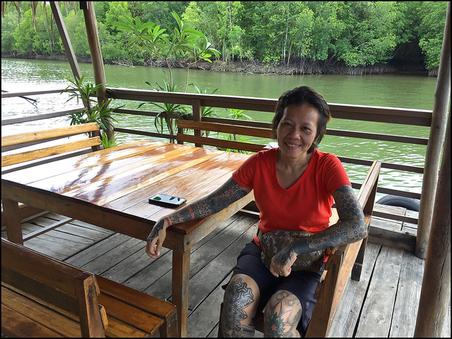 Restaurant in the mangroves near Krabi Town