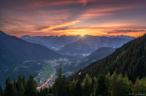 achbergeralm aftersunset austria envening eveningglow forest imst larch larchtrees lights meadows mountainglow mountainrange oetz outdoor pink river sunset town valley village yellow alps austrianalps fir firtree gloe lake lakepipurg mountains nature oetztalerache tirol trees tyrol at