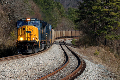 engine locomotive emd sd70mac yn3 csx wa westernatlantic railroad railway railfan train coal hopper emerson georgia lakepoint