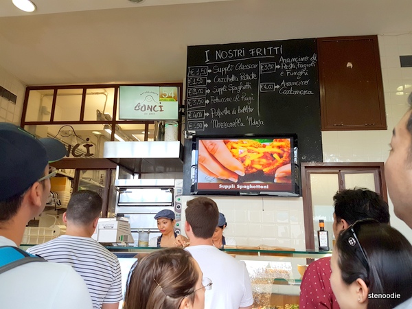 Bonci Pizzarium order counter