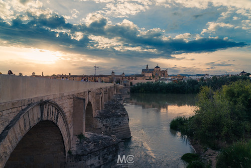 cordoba andalucia andalusia spain españa bridge cathedral church arquitectura architecture nikon travel river water sunset atardecer sky clouds cloudy tones colours ngc mosque