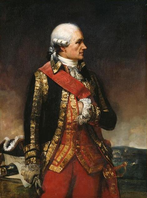 Jean-Baptiste-Donatien de Vimeur, Comte de Rochambeau, Marechal De France (1725-1807) - oil on canvas painting by Charles-Philippe Larivière, 1834. Photo taken at Chateau de Versailles, 2009.