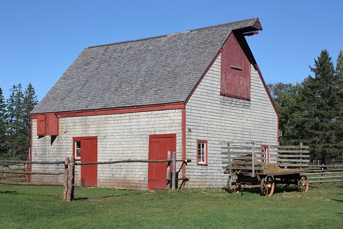orwell pei canada barn wagon hay farm rural