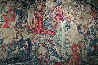 Victoria and Albert Museum - Tapestry Falconry details