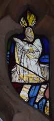 St Simon with a large fish (fragmentary, composite, 15th Century)