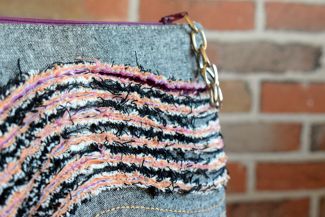 Chenille Waves Pouch (class sample)